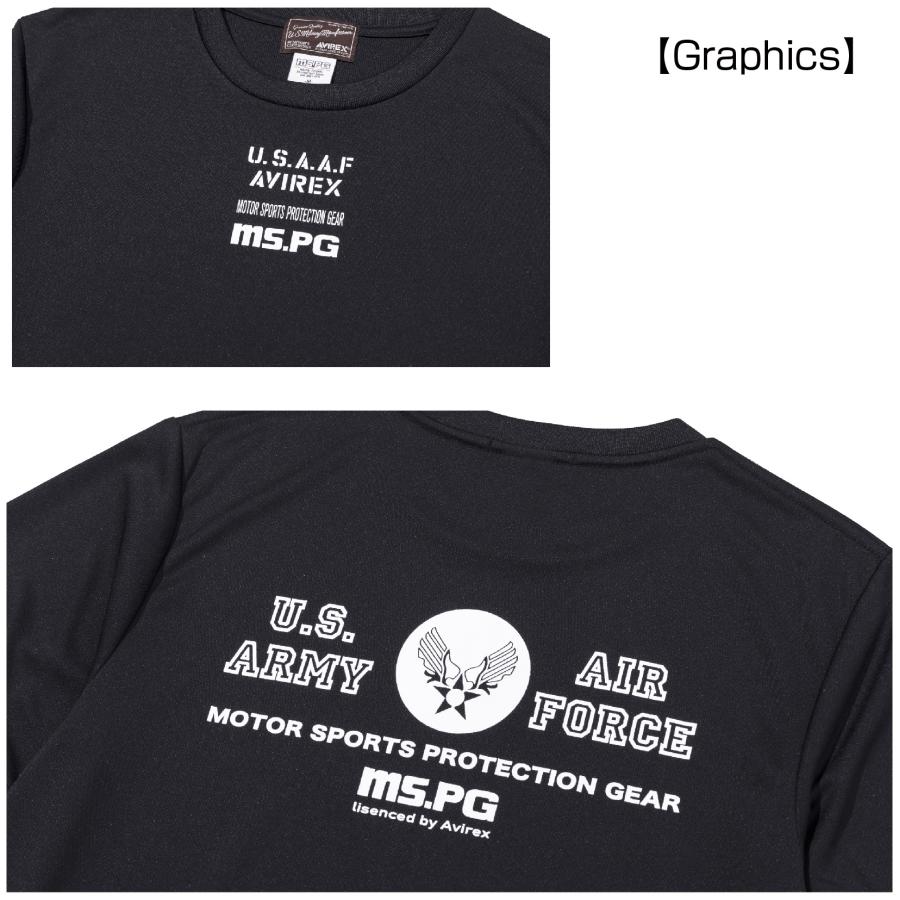 A2M5002 AVIREX QUICK DRY T-SHIRT [USARMY&AIR FORCE] アビレックス クイックドライTシャツ 吸水速乾 抗菌・防臭 ポリジン ベタ付き防止 ツーリング | AVIREX | 04