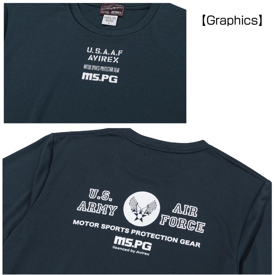 A2M5002 AVIREX QUICK DRY T-SHIRT [USARMY&AIR FORCE] アビレックス クイックドライTシャツ 吸水速乾 抗菌・防臭 ポリジン ベタ付き防止 ツーリング | AVIREX | 06