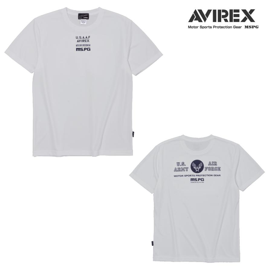A2M5002 AVIREX QUICK DRY T-SHIRT [USARMY&AIR FORCE] アビレックス クイックドライTシャツ 吸水速乾 抗菌・防臭 ポリジン ベタ付き防止 ツーリング | AVIREX | 01
