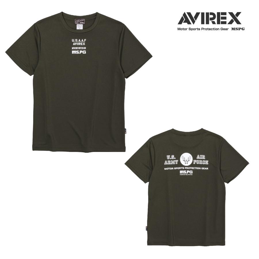 A2M5002 AVIREX QUICK DRY T-SHIRT [USARMY&AIR FORCE] アビレックス クイックドライTシャツ 吸水速乾 抗菌・防臭 ポリジン ベタ付き防止 ツーリング | AVIREX | 07