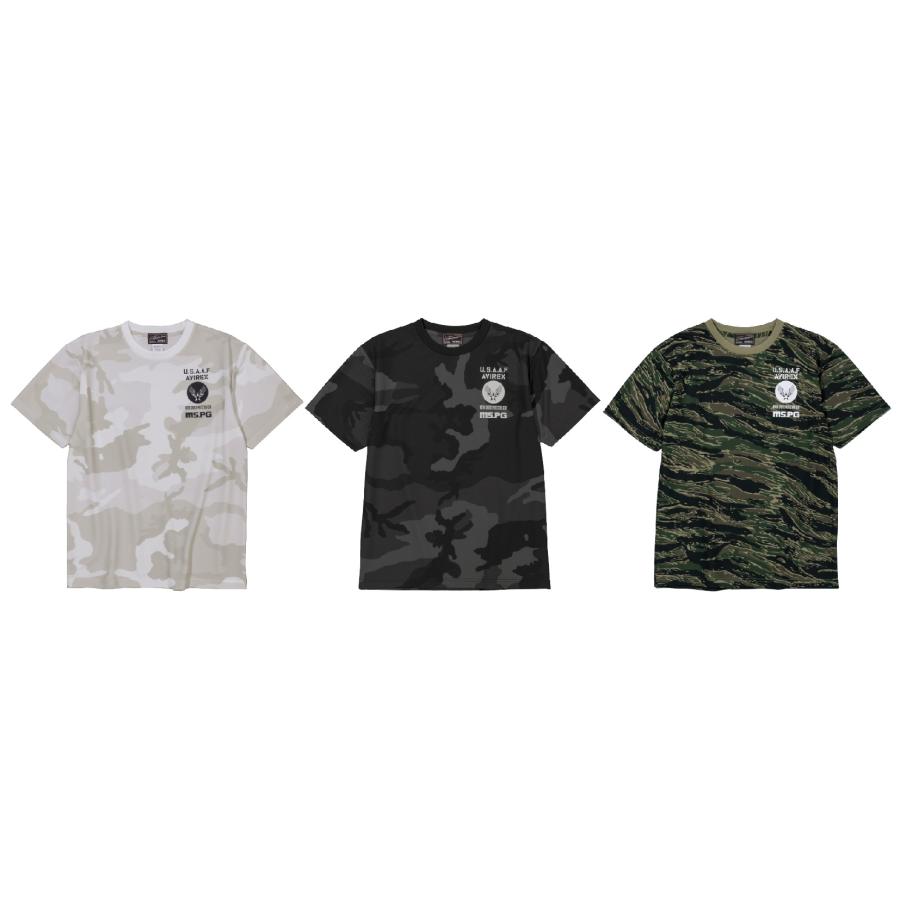A2M5003 AVIREX QUICK DRY T-SHIRT [CAMOUFLAGE] アビレックス クイックドライカモフラージュTシャツ 吸水速乾 ベタ付き防止 ツーリング | AVIREX