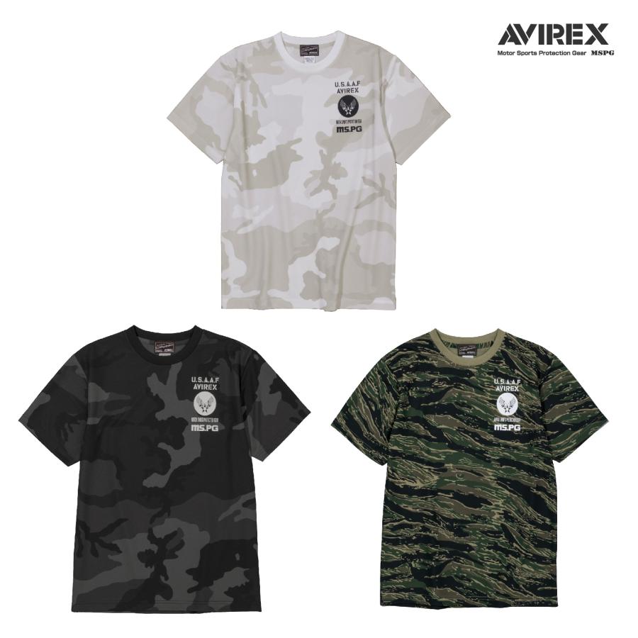 A2M5003 AVIREX QUICK DRY T-SHIRT [CAMOUFLAGE] アビレックス クイックドライカモフラージュTシャツ 吸水速乾 ベタ付き防止 ツーリング | AVIREX | 01