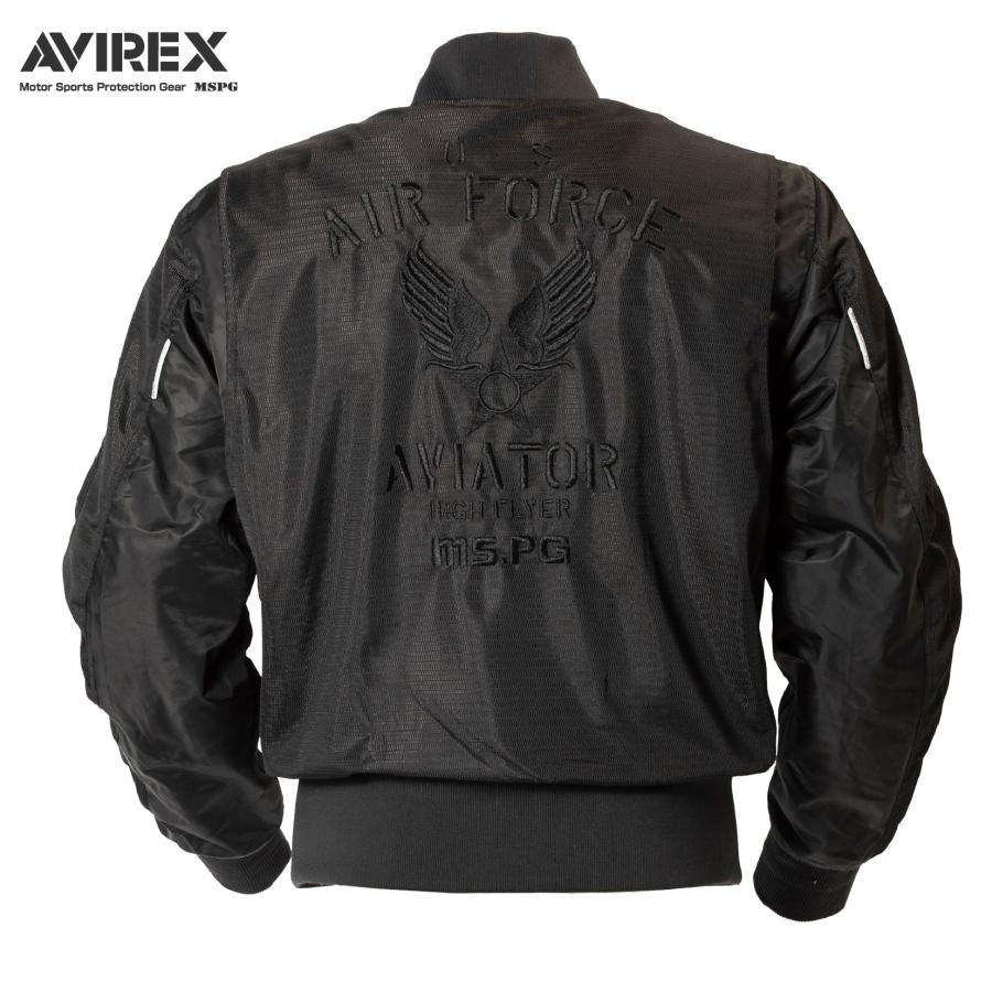A2N1001 AVIREX MESH MA-1 RIDING BLOUSON MSPG アビレックス メッシュ ライディング ブルゾン ジェケットプロテター装備 | AVIREX | 02