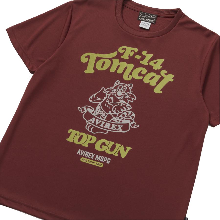 A2N5001 AVIREX QUICK DRY T-SHIRT [TOMCAT] アビレックス クイックドライTシャツ 吸水速乾 抗菌・防臭 ポリジン ベタ付き防止 ツーリング | AVIREX | 10