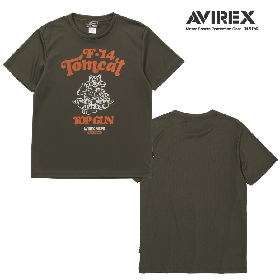 A2N5001 AVIREX QUICK DRY T-SHIRT [TOMCAT] アビレックス クイックドライTシャツ 吸水速乾 抗菌・防臭 ポリジン ベタ付き防止 ツーリング | AVIREX | 11