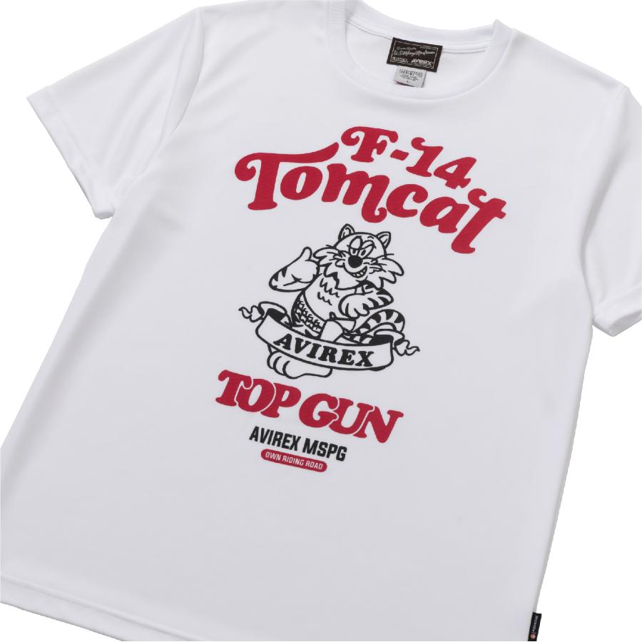 A2N5001 AVIREX QUICK DRY T-SHIRT [TOMCAT] アビレックス クイックドライTシャツ 吸水速乾 抗菌・防臭 ポリジン ベタ付き防止 ツーリング | AVIREX | 02