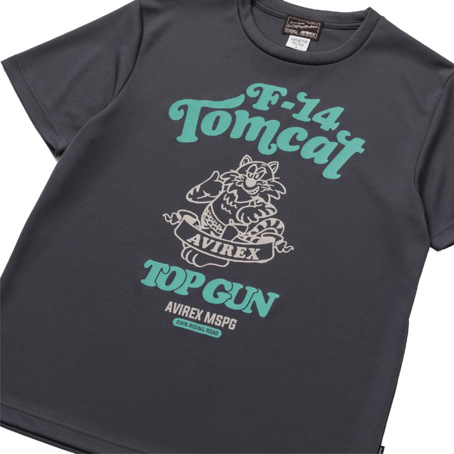 A2N5001 AVIREX QUICK DRY T-SHIRT [TOMCAT] アビレックス クイックドライTシャツ 吸水速乾 抗菌・防臭 ポリジン ベタ付き防止 ツーリング | AVIREX | 04