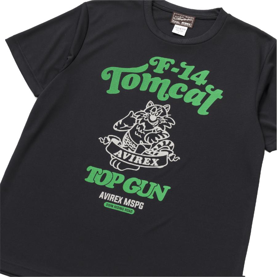 A2N5001 AVIREX QUICK DRY T-SHIRT [TOMCAT] アビレックス クイックドライTシャツ 吸水速乾 抗菌・防臭 ポリジン ベタ付き防止 ツーリング | AVIREX | 06
