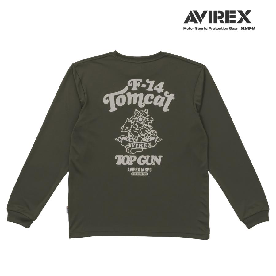 A2N5002 AVIREX QUICK DRY LONG SLEEVE T-SHIRT　[TOMCAT] アビレックス クイックドライTシャツ 吸水速乾 抗菌・防臭 ポリジン ベタ付き防止 ツーリング | AVIREX | 11