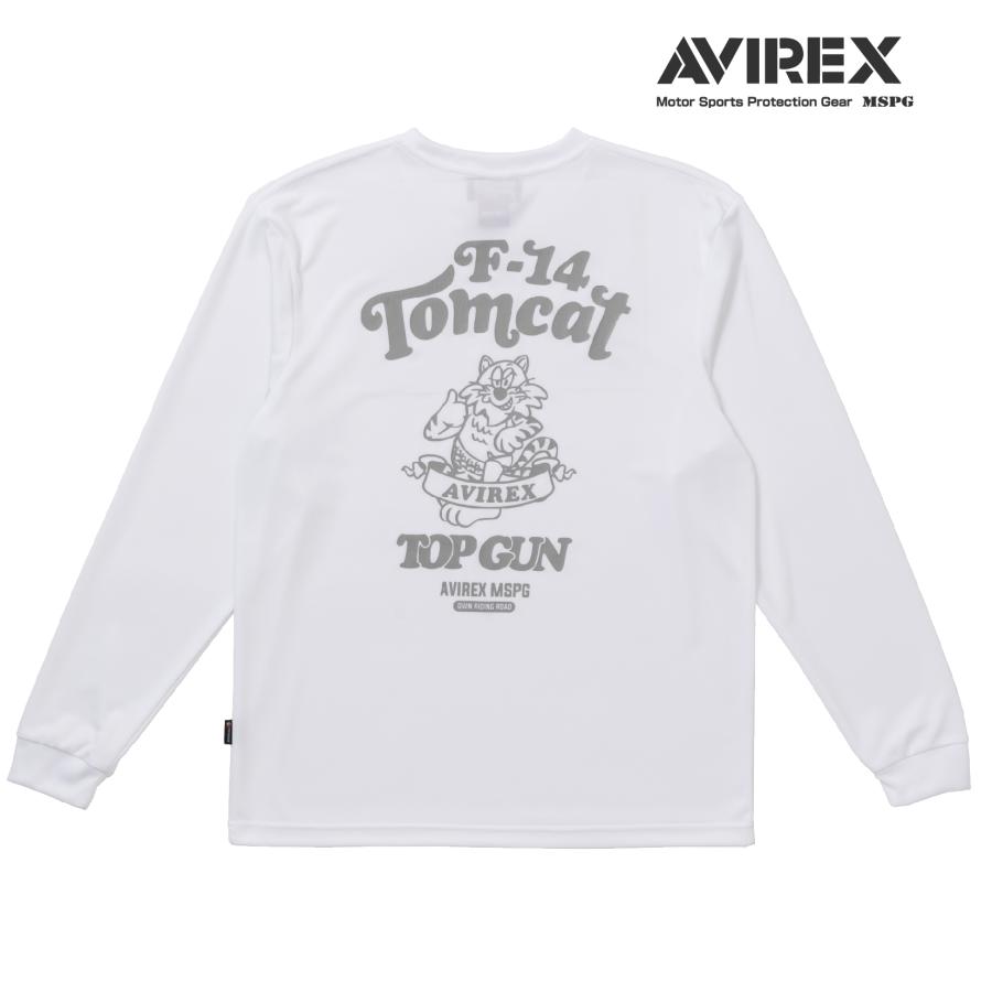 A2N5002 AVIREX QUICK DRY LONG SLEEVE T-SHIRT　[TOMCAT] アビレックス クイックドライTシャツ 吸水速乾 抗菌・防臭 ポリジン ベタ付き防止 ツーリング | AVIREX | 02