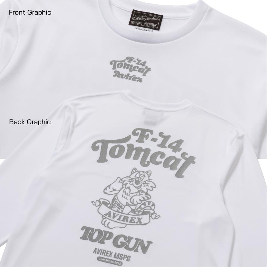 A2N5002 AVIREX QUICK DRY LONG SLEEVE T-SHIRT　[TOMCAT] アビレックス クイックドライTシャツ 吸水速乾 抗菌・防臭 ポリジン ベタ付き防止 ツーリング | AVIREX | 03