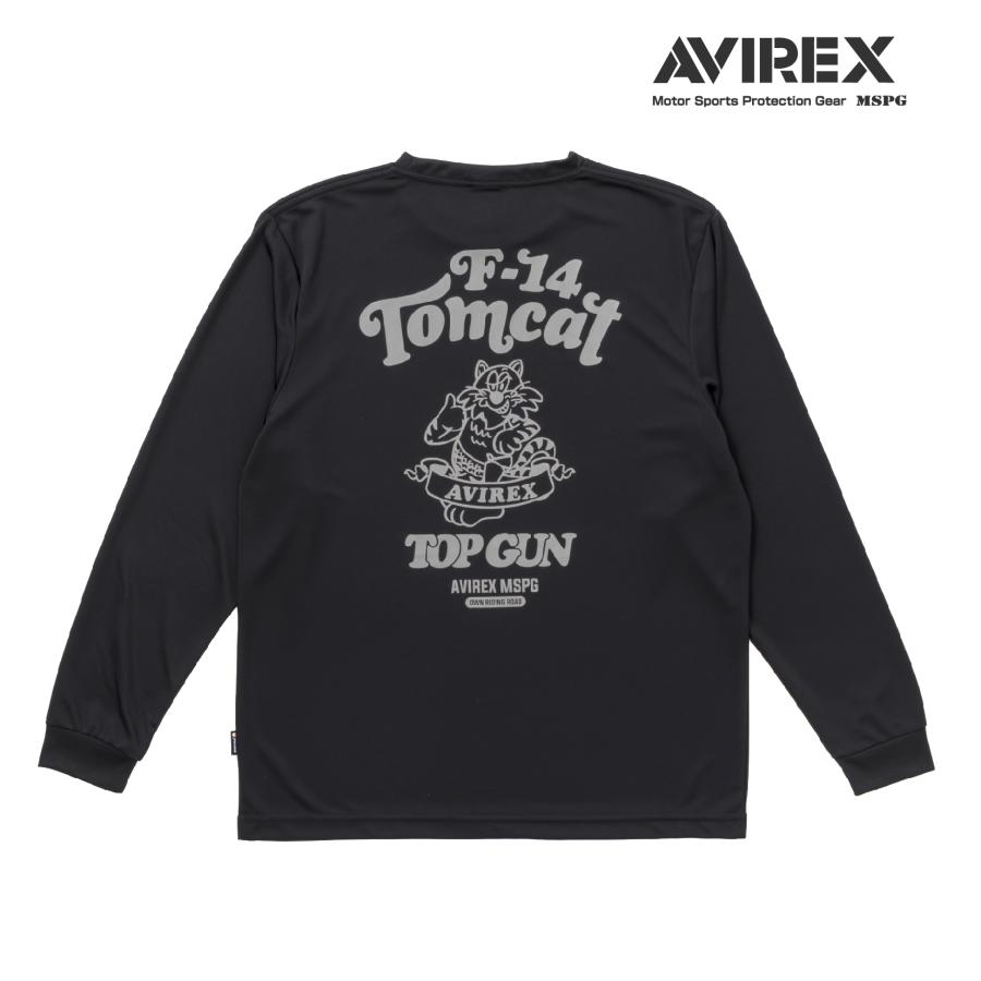 A2N5002 AVIREX QUICK DRY LONG SLEEVE T-SHIRT　[TOMCAT] アビレックス クイックドライTシャツ 吸水速乾 抗菌・防臭 ポリジン ベタ付き防止 ツーリング | AVIREX | 05