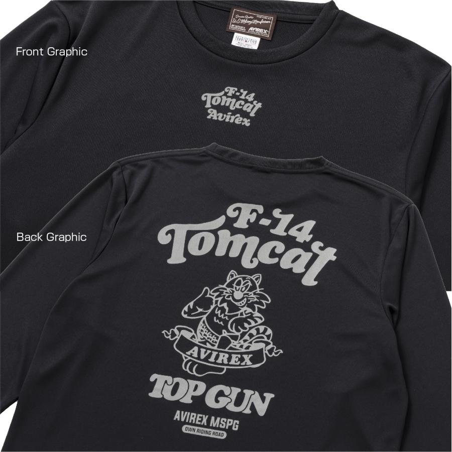 A2N5002 AVIREX QUICK DRY LONG SLEEVE T-SHIRT　[TOMCAT] アビレックス クイックドライTシャツ 吸水速乾 抗菌・防臭 ポリジン ベタ付き防止 ツーリング | AVIREX | 06