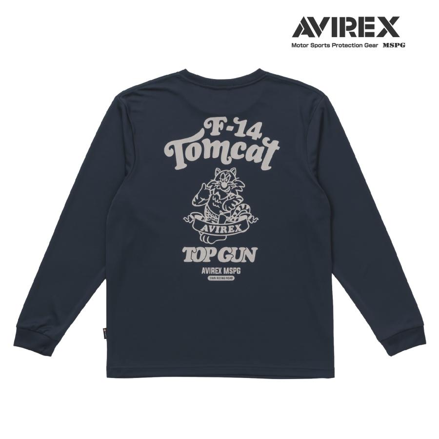 A2N5002 AVIREX QUICK DRY LONG SLEEVE T-SHIRT　[TOMCAT] アビレックス クイックドライTシャツ 吸水速乾 抗菌・防臭 ポリジン ベタ付き防止 ツーリング | AVIREX | 08