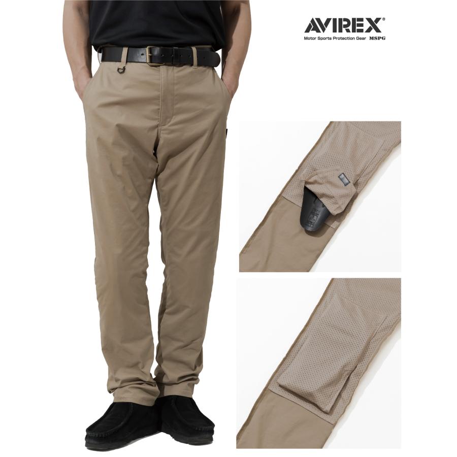 A2P3001 AVIREX RIDING CHINO PANTS アビレックス ライディング チノパンツ ストレッチ　プロテター標準装備：ヒザ位置調整可能 | AVIREX | 12