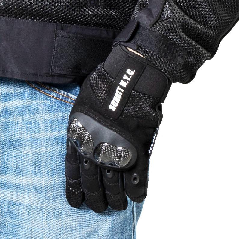 S2L6501 SCHOTT PROTECT MESH GLOVE ショット カーボンプロテクト エアー メッシュ グローブ バイク ツーリング | Schott N.Y.C | 05