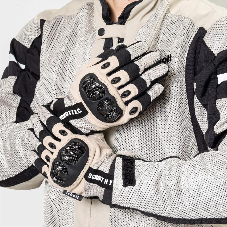 Schott N.Y.C S2L6501 SCHOTT PROTECT MESH GLOVE ショット Schott N.Y.C S2L6501 SCHOTT PROTECT MESH GLOVE ショット