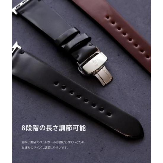日本製 ABBI SIGNATURE ROCADO シェルコードバン 本革 Apple Watchバンド 交換ベルト 注文生産！職人がつくる Apple Watchバンド_12
