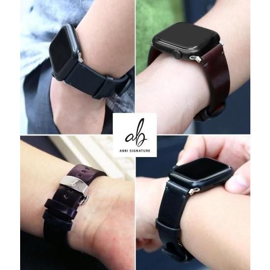 日本製 ABBI SIGNATURE ROCADO シェルコードバン 本革 Apple Watchバンド 交換ベルト 注文生産！職人がつくる Apple Watchバンド_15