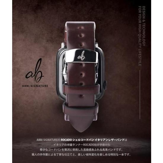 日本製 ABBI SIGNATURE ROCADO シェルコードバン 本革 Apple Watchバンド 交換ベルト 注文生産！職人がつくる Apple Watchバンド_3