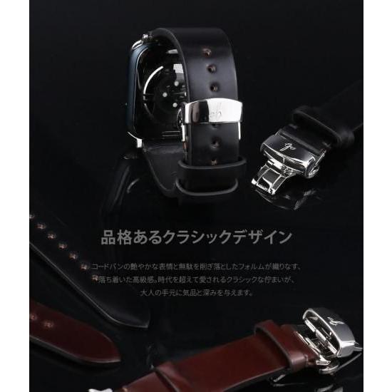 日本製 ABBI SIGNATURE ROCADO シェルコードバン 本革 Apple Watchバンド 交換ベルト 注文生産！職人がつくる Apple Watchバンド_6