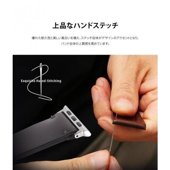 日本製 ABBI SIGNATURE ROCADO シェルコードバン 本革 Apple Watchバンド 交換ベルト 注文生産！職人がつくる Apple Watchバンド_9