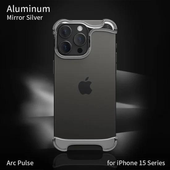国内正規品 Arc アーク iPhone 15 Plus iPhone 15 Pro Max Arc Pulse アルミ・ミラーシルバー アルミバンパー アルミニウム合金7075｜msquall-y｜02