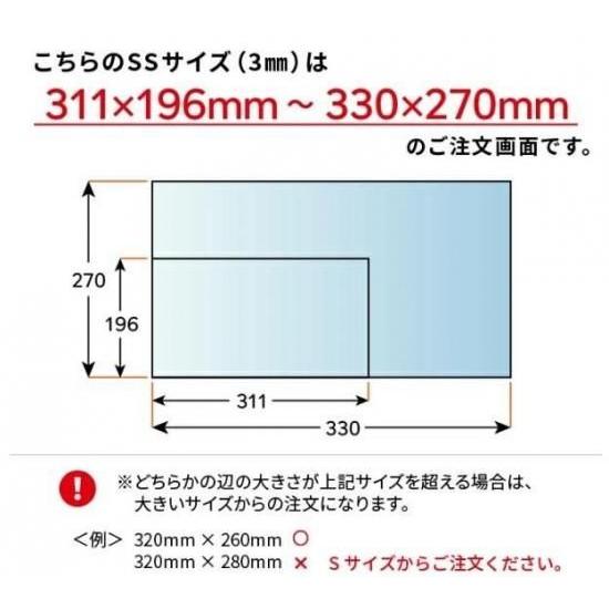 ニデック レクアアートSS(厚さ3mm 311×196〜330×270mm) アクリル板 フリーカット可 反射防止膜付き 透過率97％以上 帯電防止機能付き 額縁 絵画 |  | 13