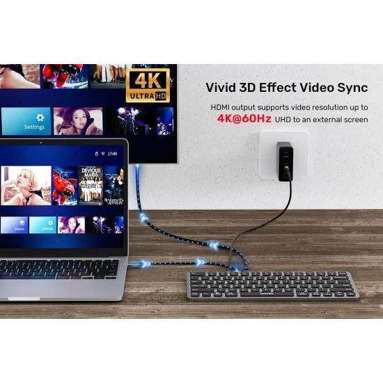 国内正規品 UNITEK 9-in-1 USB-C Keyboard Hub ハブ付きキーボード