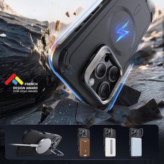 国内正規品 ESR iPhone16/16Pro/16ProMax Cyber Armor 角度調節可能な