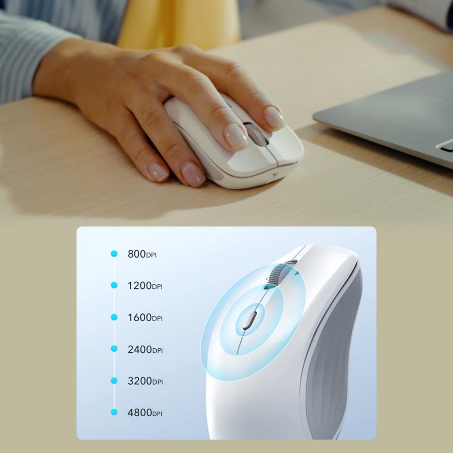 ESR 国内正規品 ワイヤレスマウス MagMouse PCに貼り付けて持ち運べる
