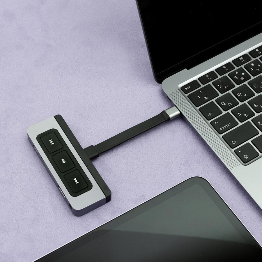 国内正規品 HYPER HyperDrive 6-in-1 USB-C Media Hub for iPad メディアショートカットキーを備えたiPad用 HP-HD449｜msquall-y｜14