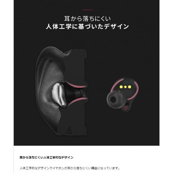 HACRAY ハクライ HACRAY W1 完全ワイヤレスイヤホン アルミ充電