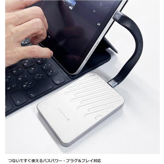 国内正規品 HACRAY ハクライ Apple ProRes動画 MagDrive 512GB MagSafe対応 外付け SSD 直記録ができるマグネット式_4