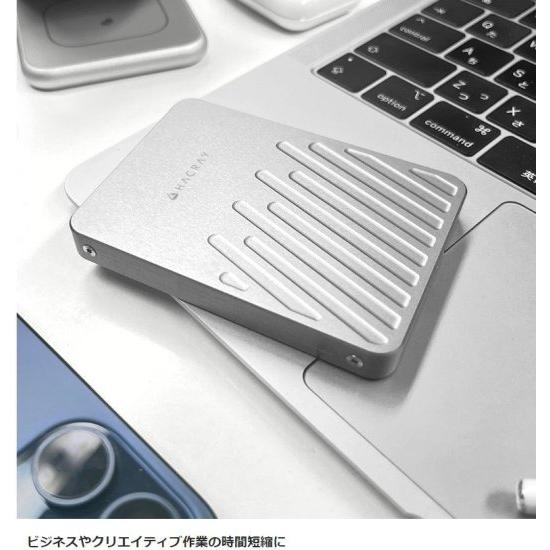 国内正規品 HACRAY ハクライ Apple ProRes動画 MagDrive 512GB MagSafe対応 外付け SSD 直記録ができるマグネット式_5