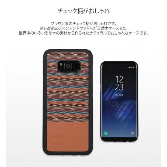 ＜Man&Wood(マンアンドウッド）＞【Galaxy S9 5.8インチケース】Browny Check（ブラウニーチェック）天然木を使ったナチュラルなウッドの質感 I12503S9｜msquall-y｜03