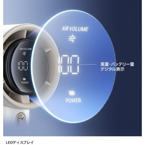 国内正規品 JISULIFE ジスライフ Handheld Fan Pro1 ハンディファン 9m/s超強力な風速 USB-C充電式 ポータブル扇風機 急速充電｜msquall-y｜05