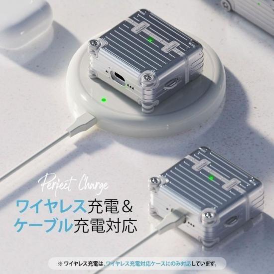 AirPods Pro 箱、ケーブル付き。国内正規品 国内正規品 miak AirPods Pro 3 キャリーケース スーツケースデザイン
