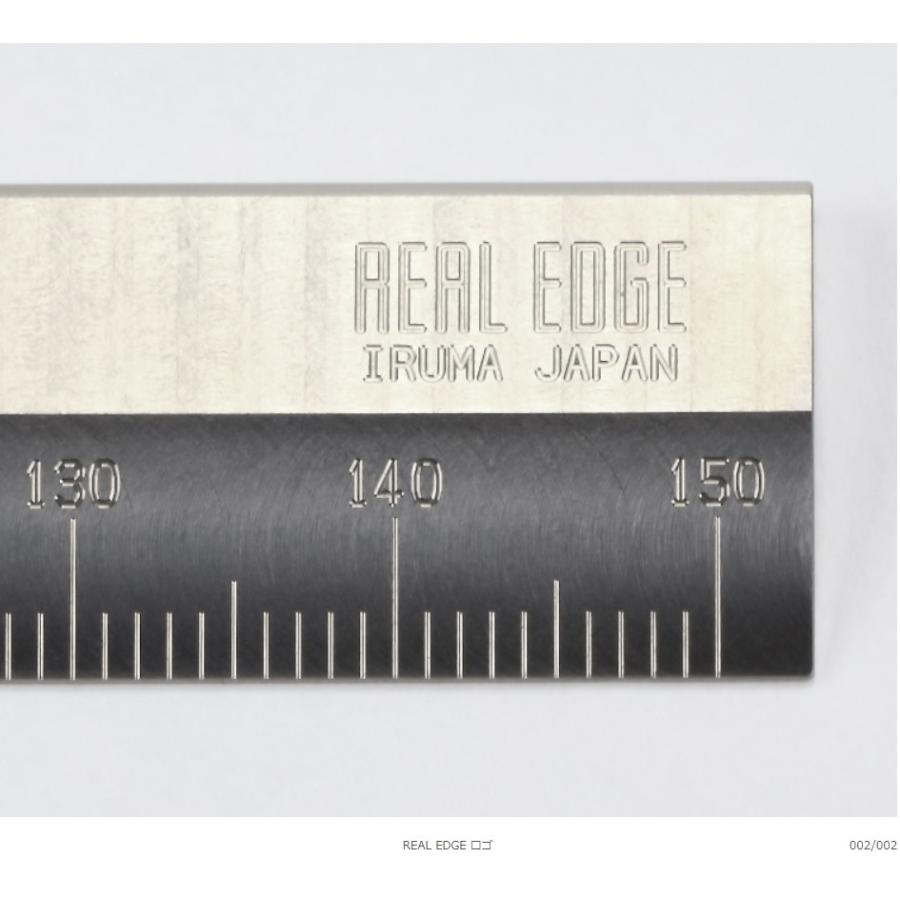 REAL EDGE 入曽精密 純チタン削り出し 目盛りが消えないものさし チタンものさし 物差し 定規 Limited editionの画像