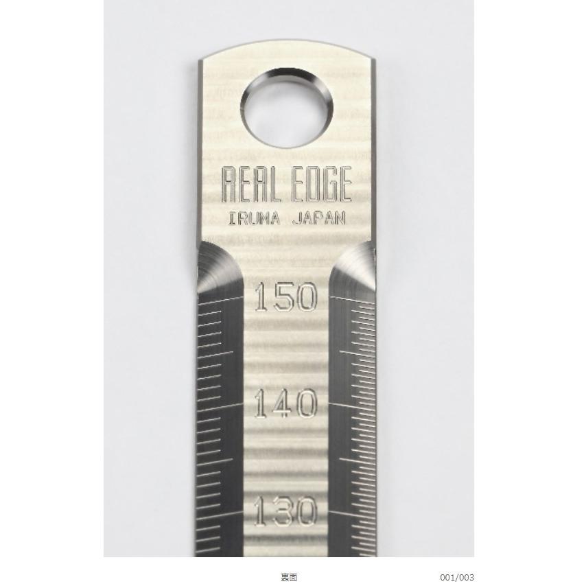 REAL EDGE 入曽精密 純チタン削り出し 目盛りが消えないものさし チタンものさし 物差し 定規 Professionalの画像