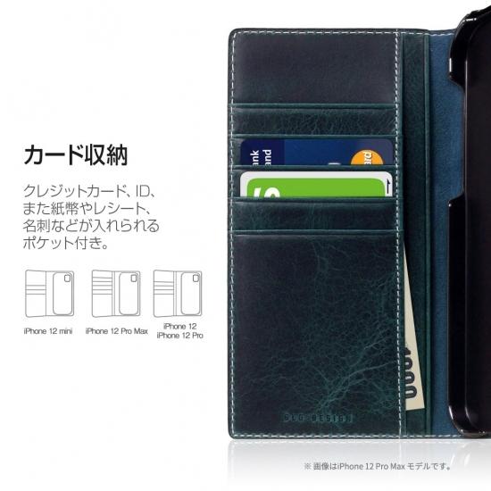 国内正規品 SLG Design iPhone 12 mini（5.4インチ）手帳型 Badalassi Wax case SD19697i12 SD19698i12｜msquall-y｜07