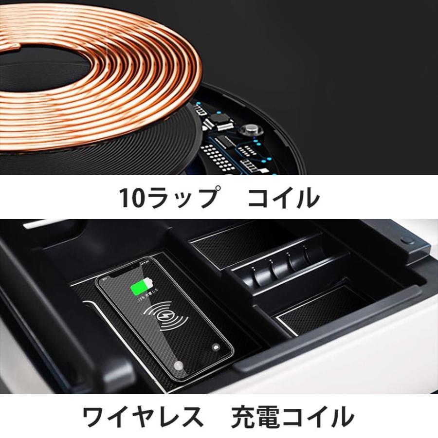 アルファード30系　ワイヤレス充電・フロントコンソールトレイ Amazon | 【RUIYA】トヨタアルファード30系専用後期 センター