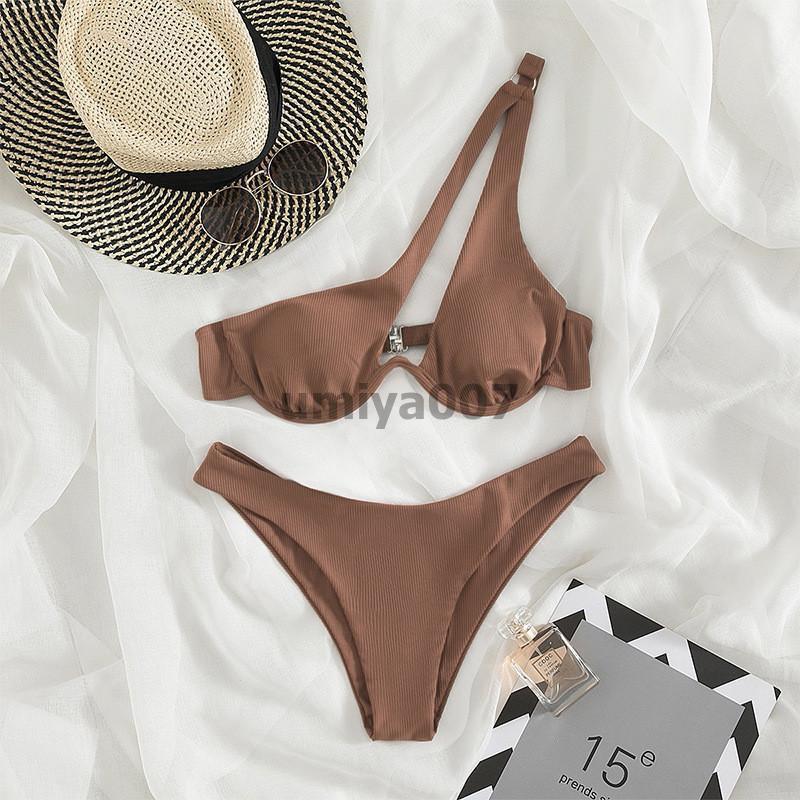 lueur swim ビキニ セパレート水着 ビキニの上下セット XS 水着 レディース ビキニ 水着セット スイムウェア ワンショルダー