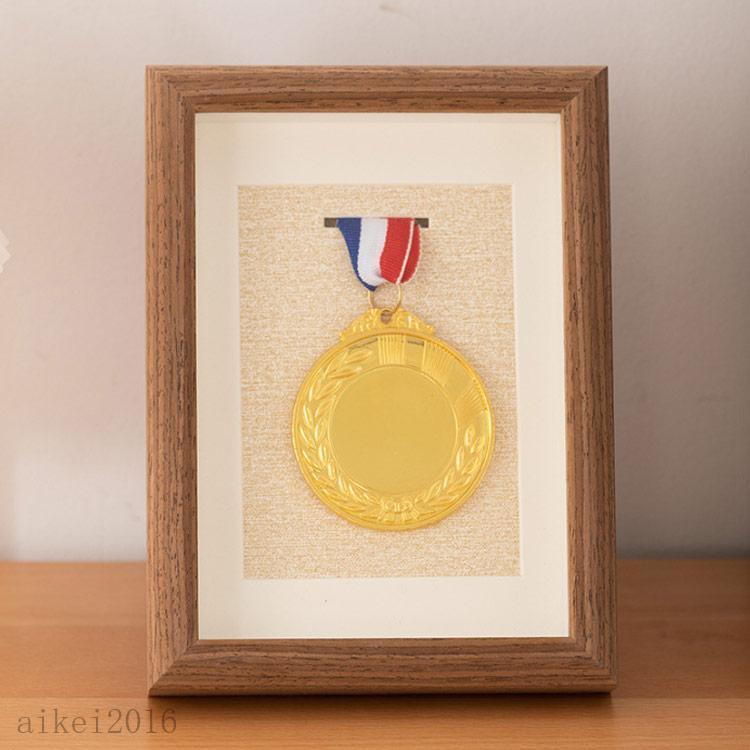 表彰メダル収納 ランナー メダルディスプレイ メダルケース 木製