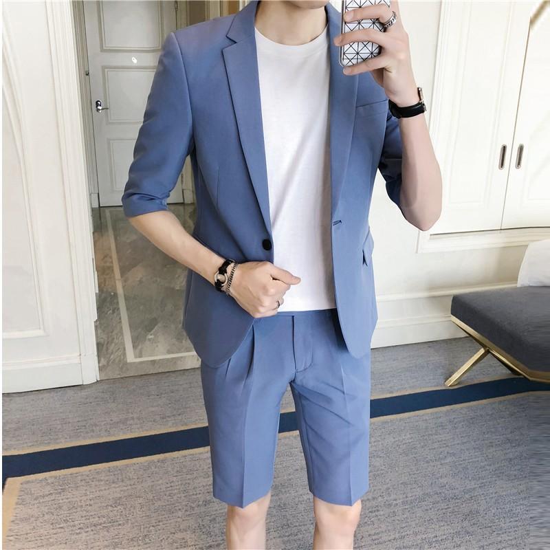 未使用　アルマーニ　麻　春夏セットアップ　スーツ　メンズ　ハーフパンツ　水色 未使用 アルマーニ 麻 春夏セットアップ スーツ メンズ ハーフ