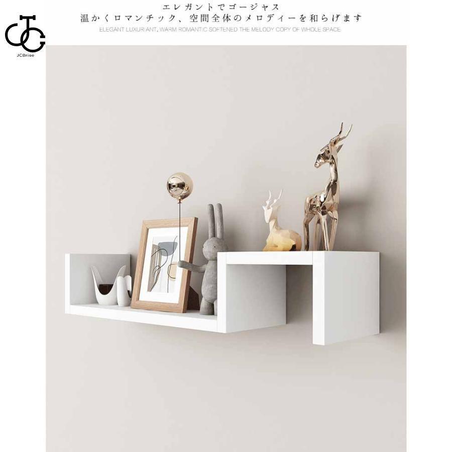 ウォールシェルフ 2枚セット 58cm*10cm*12cm 木製 取り付け ウォールシェルフ 2枚セット 58cm*10cm*12cm 木製 取り付け