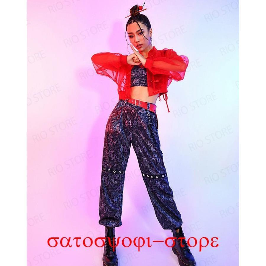 ダンス衣装 大人 セットアップ レディース 中華風 ヒップホップ ダンス衣装 大人 セットアップ レディース 中華風 ヒップホップ