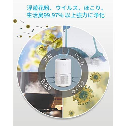 Levoit 空気清浄機 高性能 花粉対策 除菌 脱臭【一台三役】小型 タバコ 