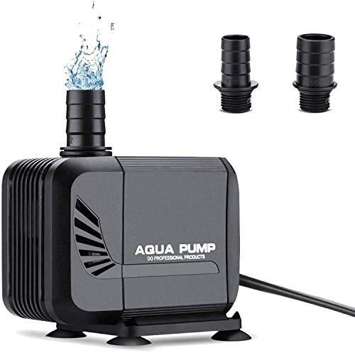 水中ポンプ 魚タンク 池 水槽 水耕栽培 用 ウォーターポンプ 吐出量1500l H