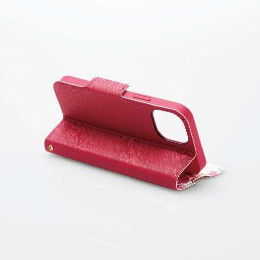 ELECOM iPhone 13 mini レザーケース エレコム ディープピンク